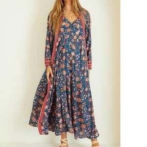 Nwt natalie martin fiore maxi in dahlia indigo